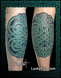Remember Shield Celtic Knot Tattoo Design