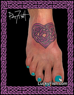 Knotty Heart Celtic tattoo design