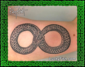 ouroboros infinity tattoo design