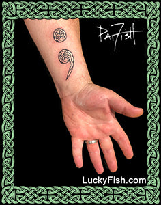 Celtic Semicolon Tattoo Design