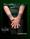 Triple Loop Band Celtic Tattoo Cuff Design