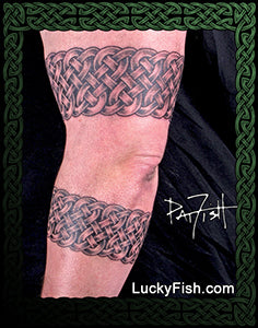 Triple Loop Band Celtic Tattoo Warrior Design