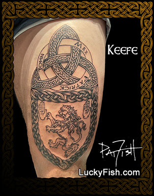 Keefe Family Crest Tattoo Design