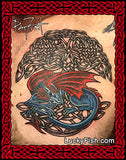 Protector Dragon Tattoo Design color