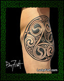 Mercurial Spirals Tattoo Design 2