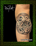 Mercurial Spirals Tattoo Design 3