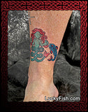 meigle mermaid and fish pictish tattoo design