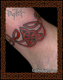 Double Deer Band Inside Celtic Tattoo Design