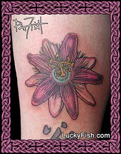 Passiflora - Passion Flower Tattoo Design 1