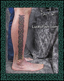 Celtic Band of Brothers Leg Tattoo Design