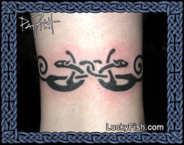 Cat Curl Celtic Tattoo Design