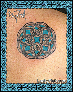 Grandmother Knot Celtic Circle Tattoo Design 