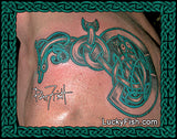 Eel Duel Celtic Tattoo Design