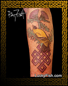 Goldfinch Tattoo Design