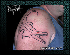 Gator Tattoo Design