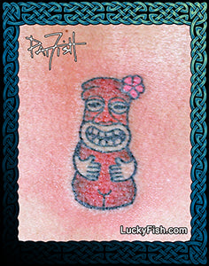 Freaky Tiki Hawaiian Tattoo Design