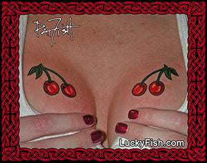 Cherries Classic Tattoo Design 