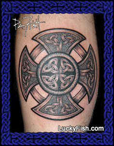 Fireman's Cross Celtic Knot Tattoo Design