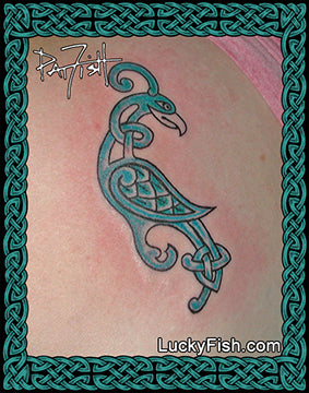 Celtic Falcon Tattoo Design