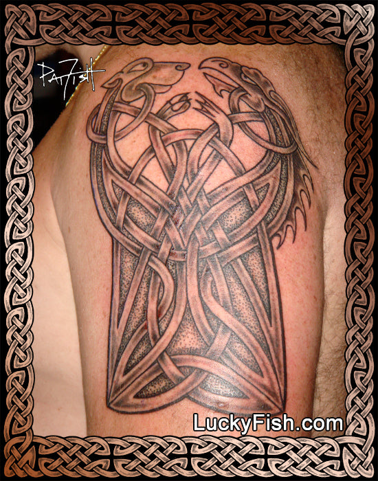 Recent arm,chest,shoulder custom Celtic... - Stay Gold Tattoo | Facebook