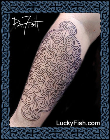 Celtic Sleeves, Tattoo Armor, and Full Knotwork Coverage Tattoos —  LuckyFish, Inc. and Tattoo Santa Barbara