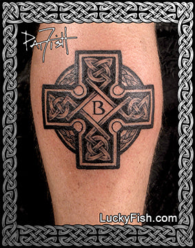Cross of St. Columba Celtic Tattoo Design