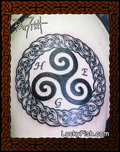 Dedication Spiral Celtic Tattoo Design