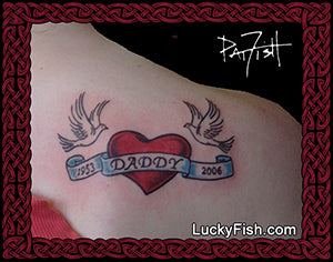 Daddy's Girl Classic Tattoo Design