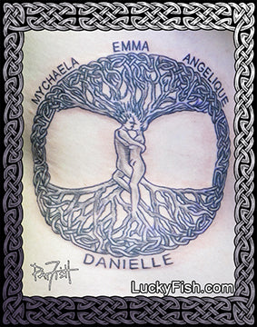 Tree People Celtic Tattoo Design