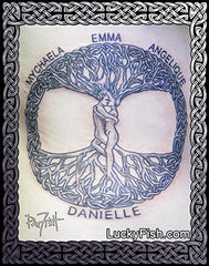 Tree People Celtic Tattoo Design