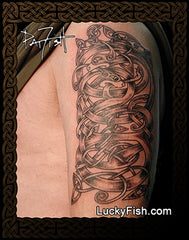 St. Matthew's Dogs Celtic Tattoo Design