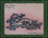 Unconquered Wolf Celtic Tattoo Design 3