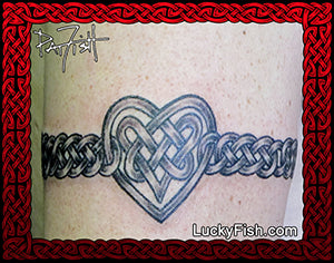Sweet Heart Band Celtic Tattoo Design
