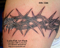 Crown of the Passion Christian Tattoo Design 1
