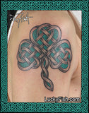 Celtic Knotwork Shamrock Tattoo Design