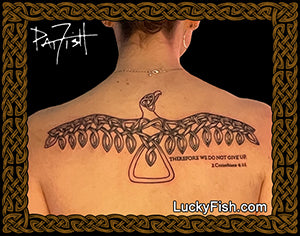 Celtic Rising Eagle Tattoo Design