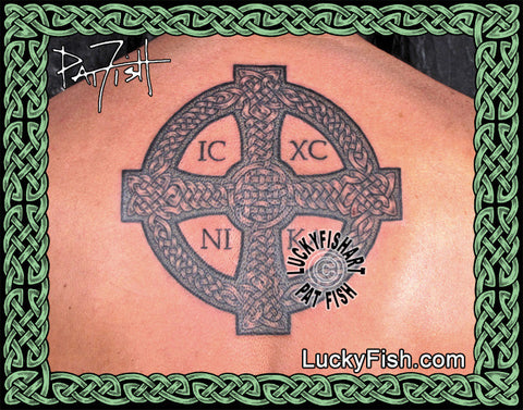 Cross of St. John Celtic Cross Tattoo Design