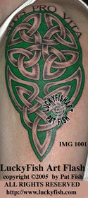 Thirst For Life half-sleeve Celtic Tattoo Design 1