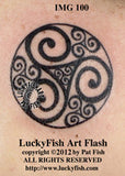 Triplicate Goddess Celtic Tattoo Design 1