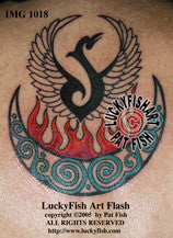 Convocation Phoenix Pictish Tattoo Design 1