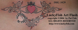 Claddagh Lace Celtic Tattoo Design 1