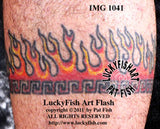 Greek Fire Tattoo Design 1