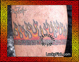 Greek Fire Tattoo Design 2