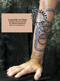 Uppland Serpent Viking Tattoo Design 2