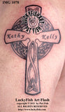 Fatherhood Cross Celtic Tattoo Design 