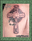 Celtic Fatherhood Cross Tattoo Design