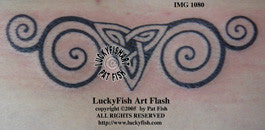 Swirly Girl Celtic Tattoo Design 1