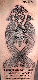 Pair Bond Celtic Bird Tattoo Design 1