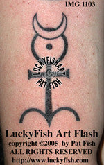 Mercury Glyph Astrology Tattoo Design 1