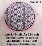 Flower of Life Sacred Geometry Tattoo Design